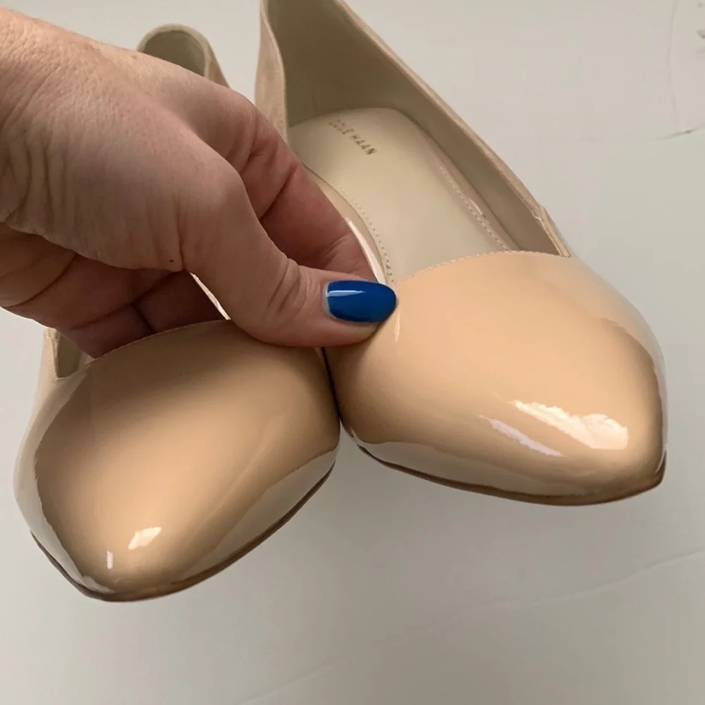 NWOT Cole Haan Highline Natural Tan Half Vamp Heels Pumps